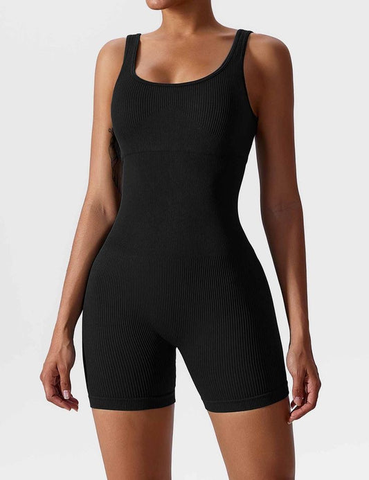 Enterizo RIB corto negro