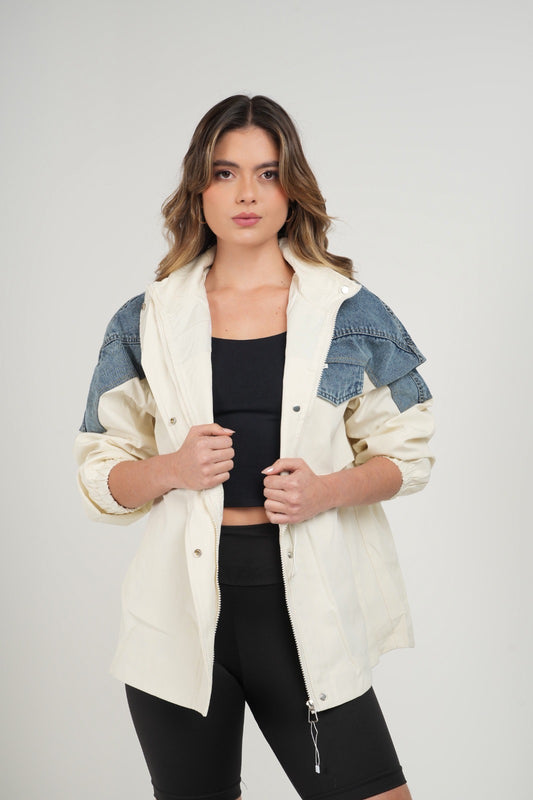 Parka Pakistán crema