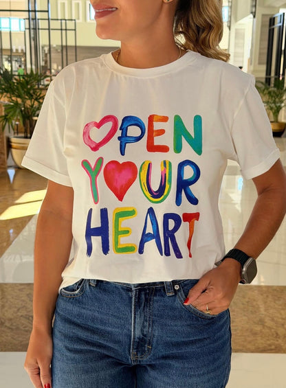 Camiseta open your heart