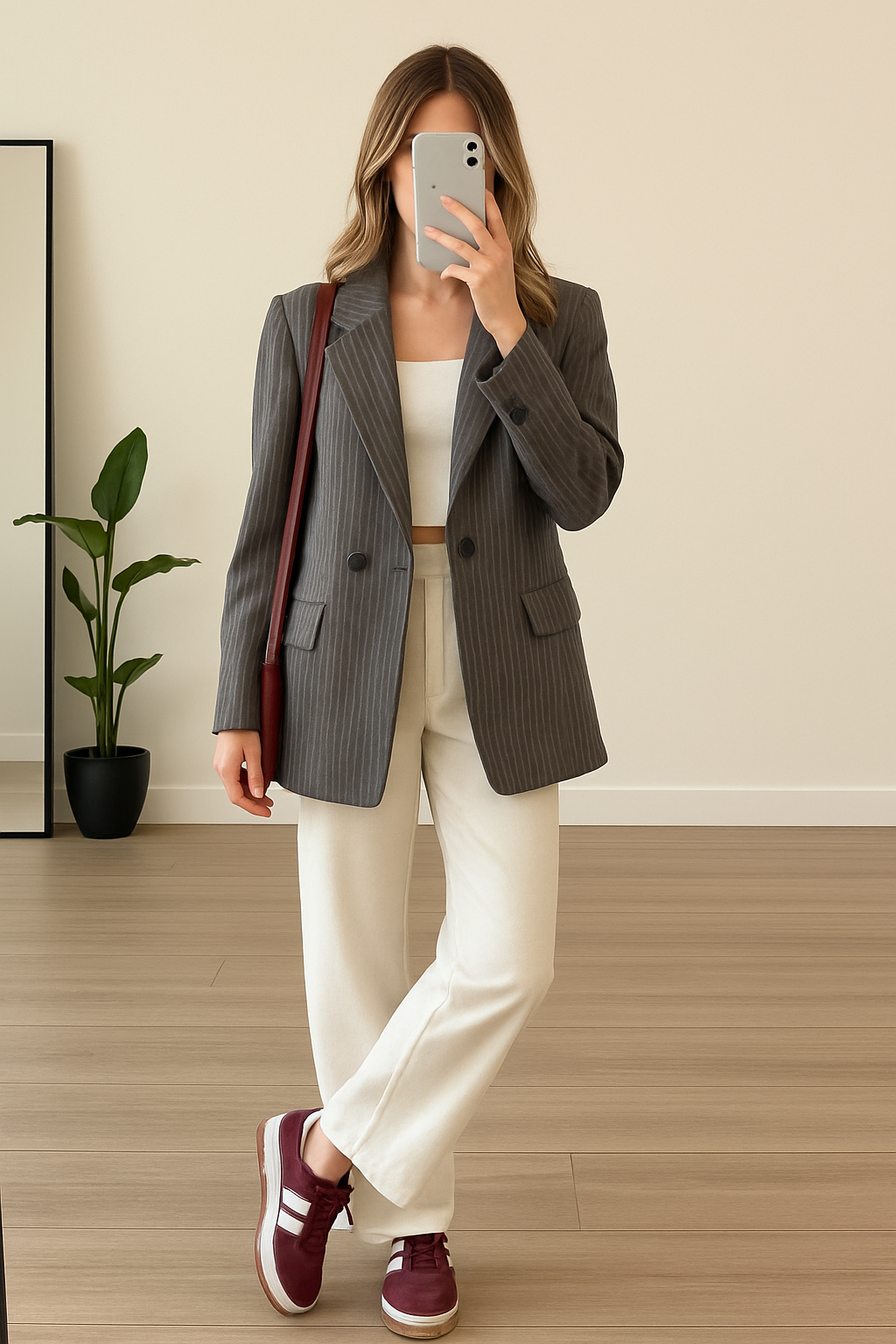 Blazer rayas oversize