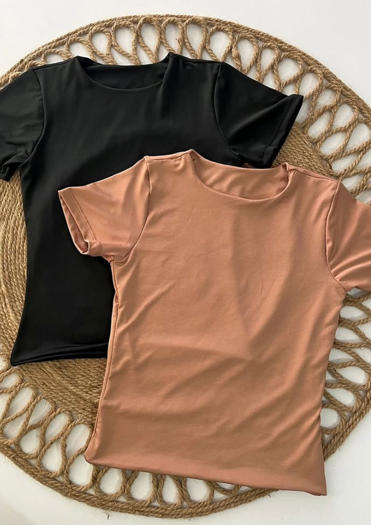 Blusa básica licrada