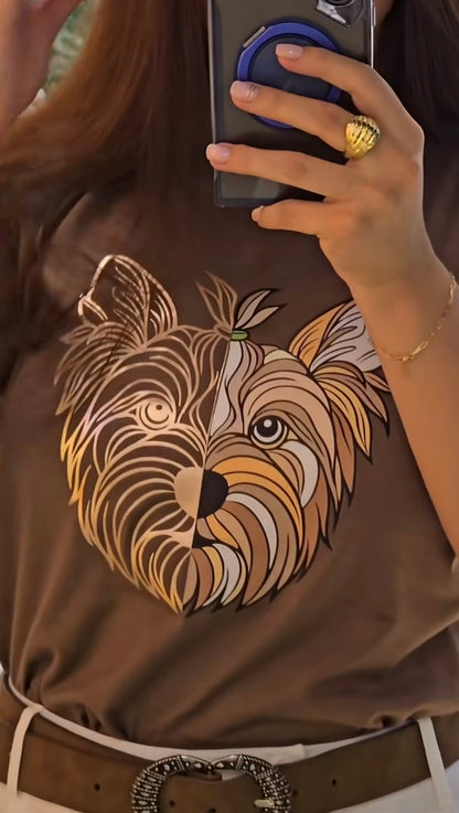 Camiseta 🐶 Metalizado