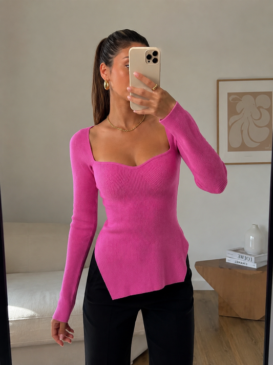 Blusa escote corazón