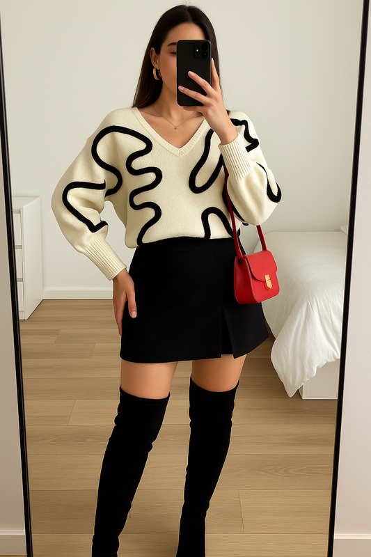 Suéter Abigail marfil