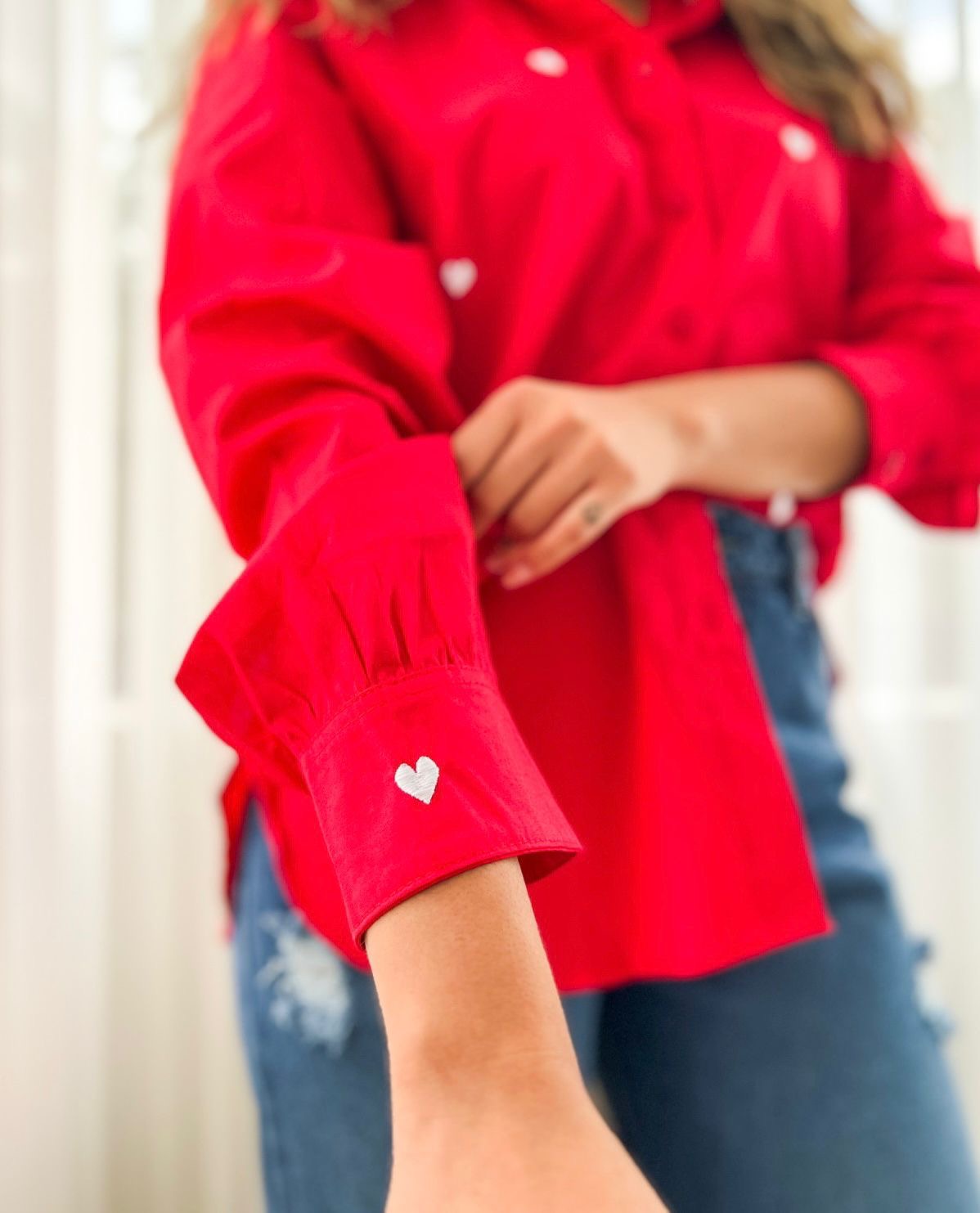 Camisa Love roja