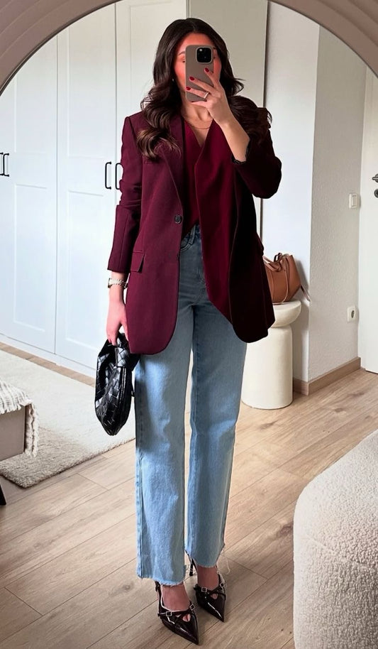 Blazer vinotinto