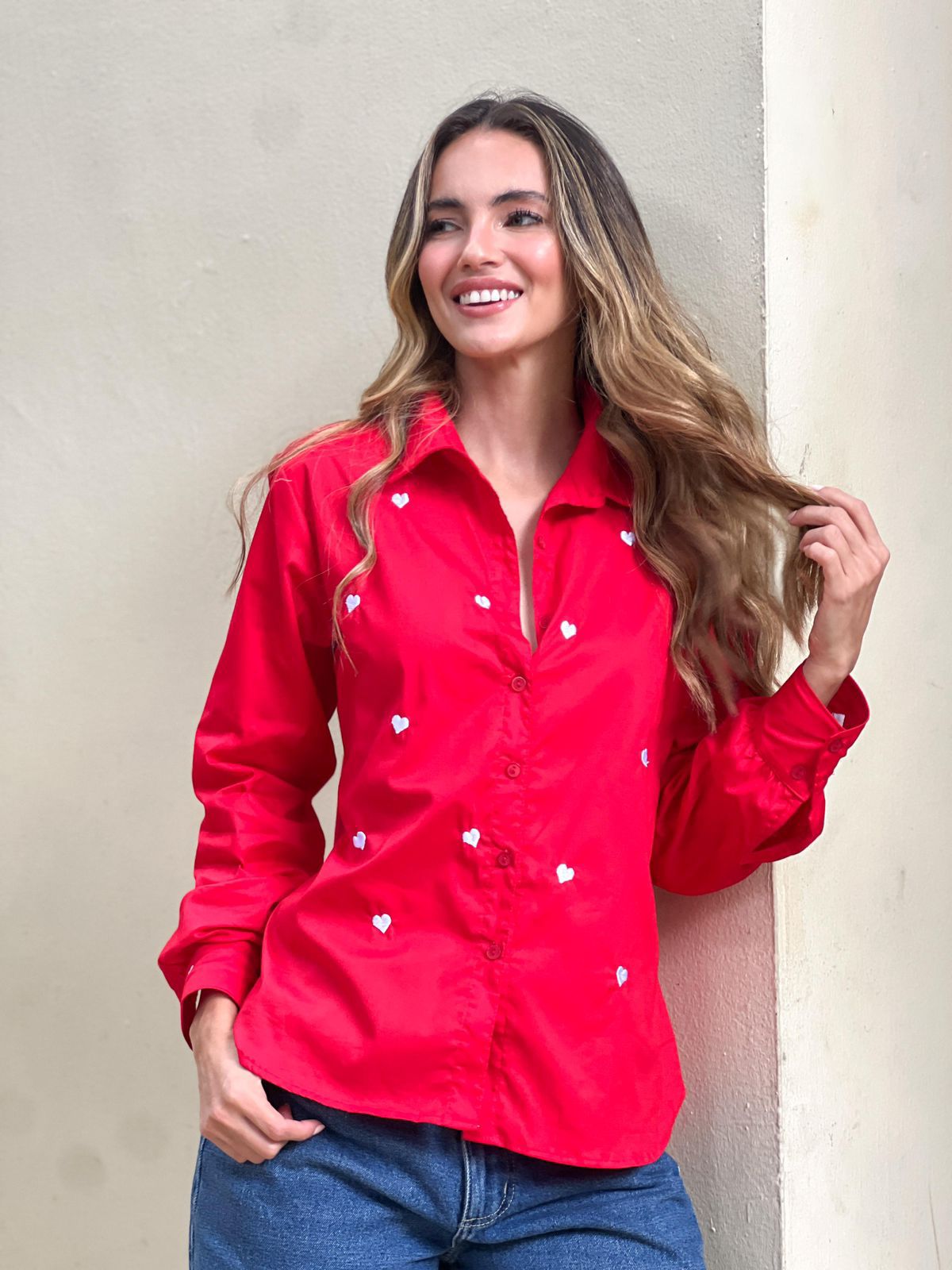 Camisa Love roja