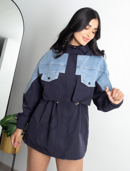 Parka Pakistán azul oscuro