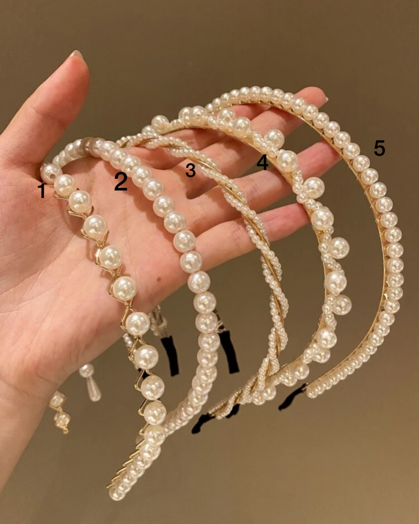 Diadema perlas