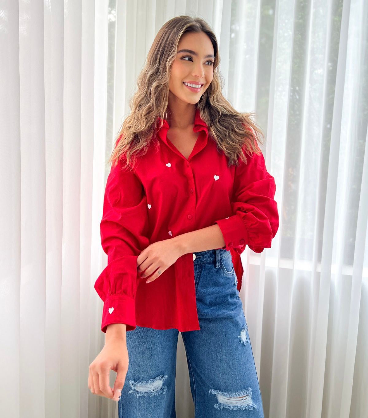 Camisa Love roja