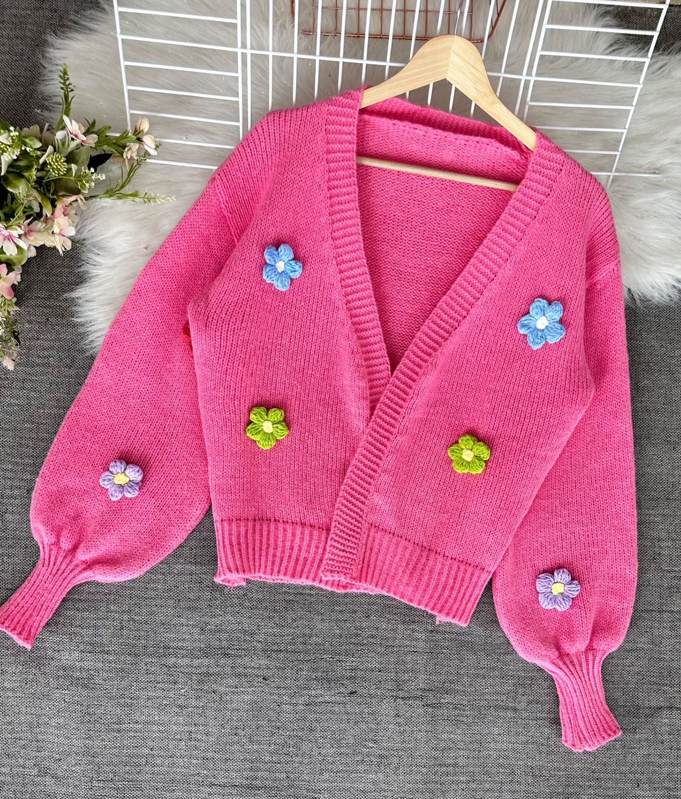 CARDIGAN FLORES