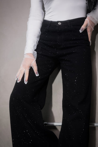 Jean mini diamantes 💎