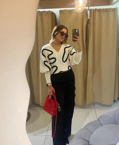 Suéter Abigail marfil