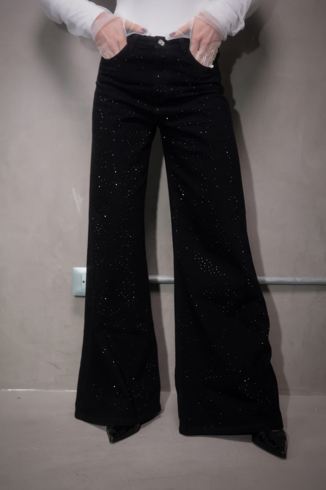 Jean mini diamantes 💎