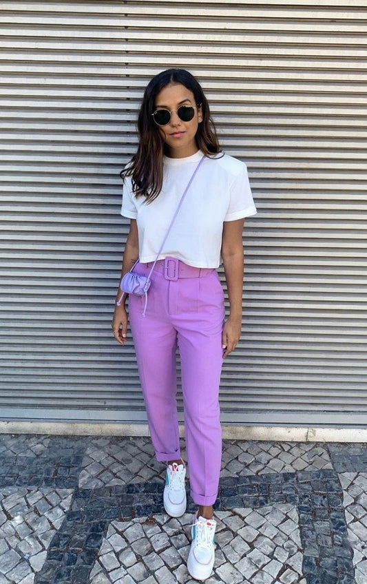 Pantalón con correa