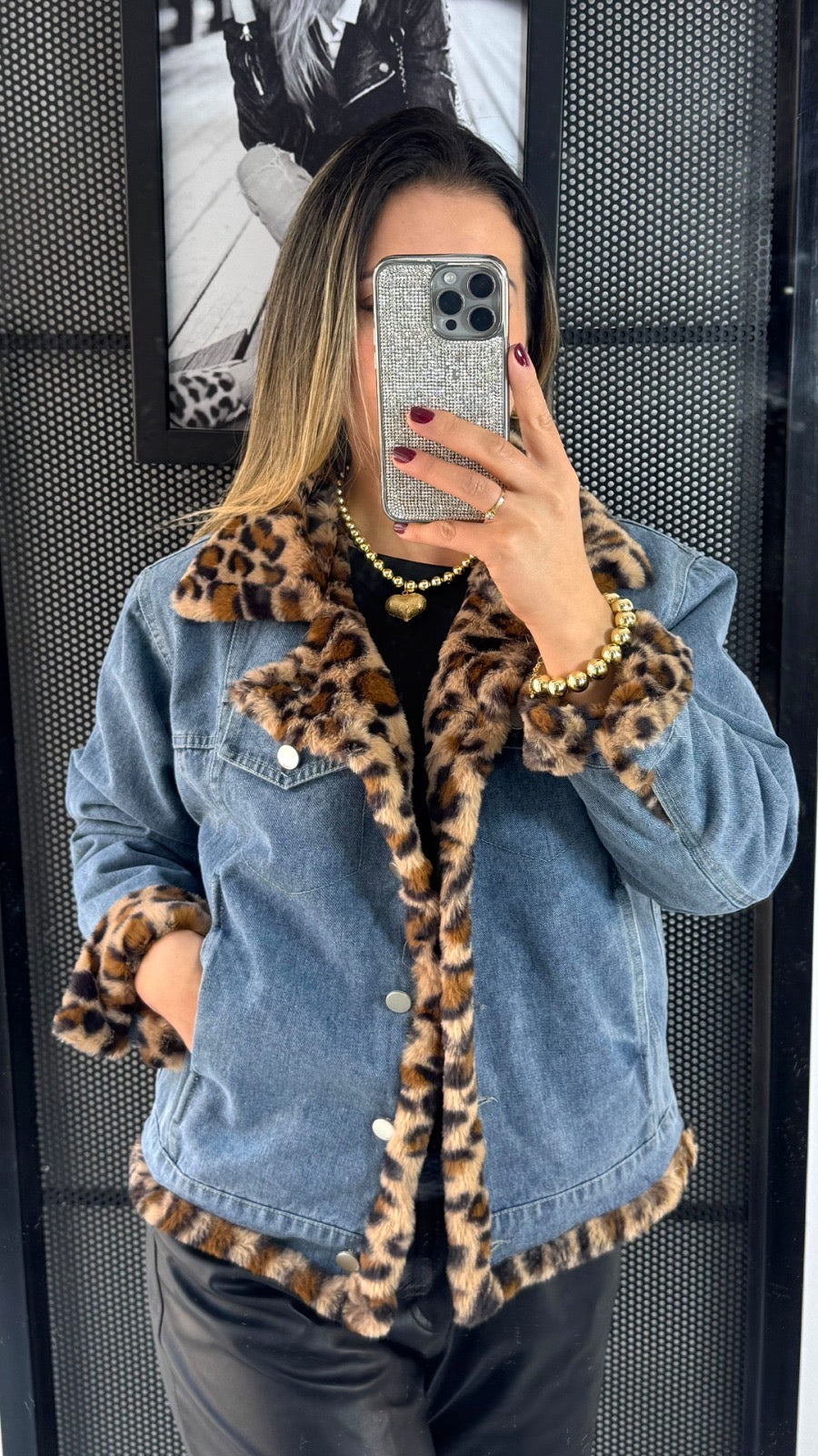 Chaqueta doble faz Print