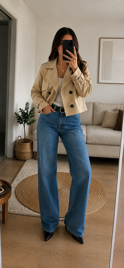 Gabardina Corta