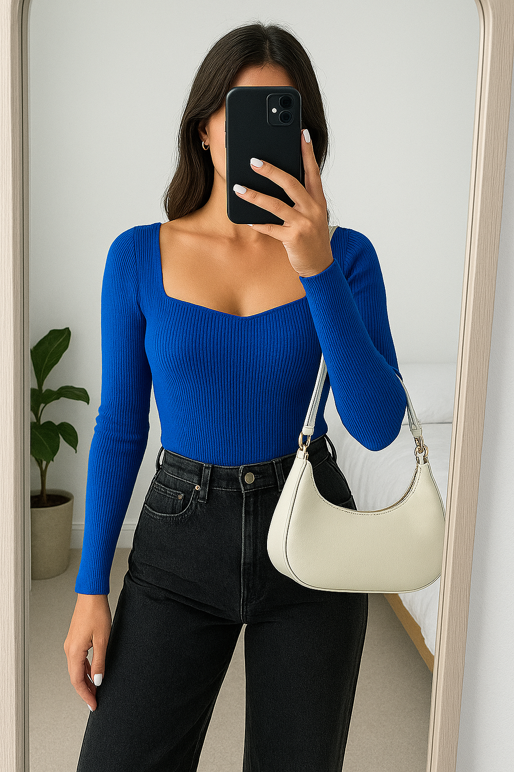 Blusa escote corazón