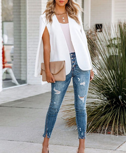 Blazer capa blanca