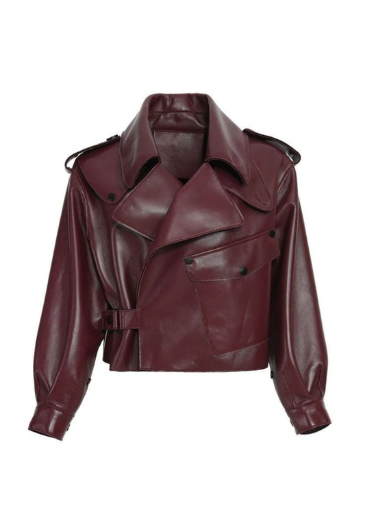 Chaqueta Borgoña Chic