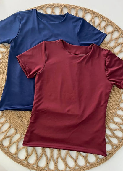 Blusa básica licrada