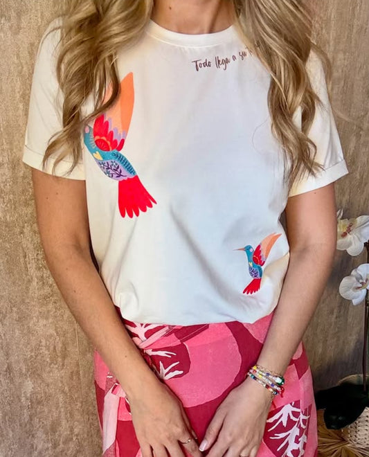 Camiseta colibrí