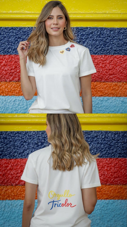 Camiseta orgullo tricolor
