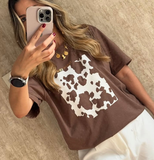 Camiseta Cow print