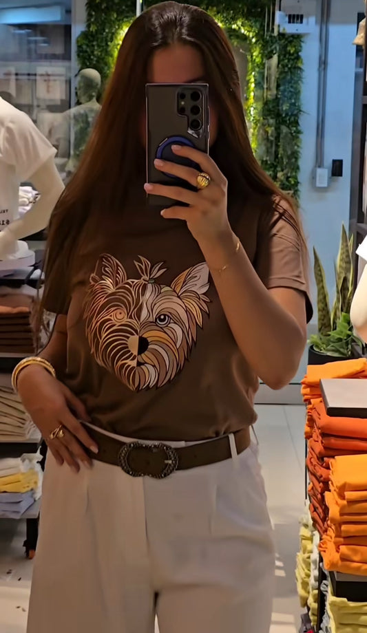 Camiseta 🐶 Metalizado