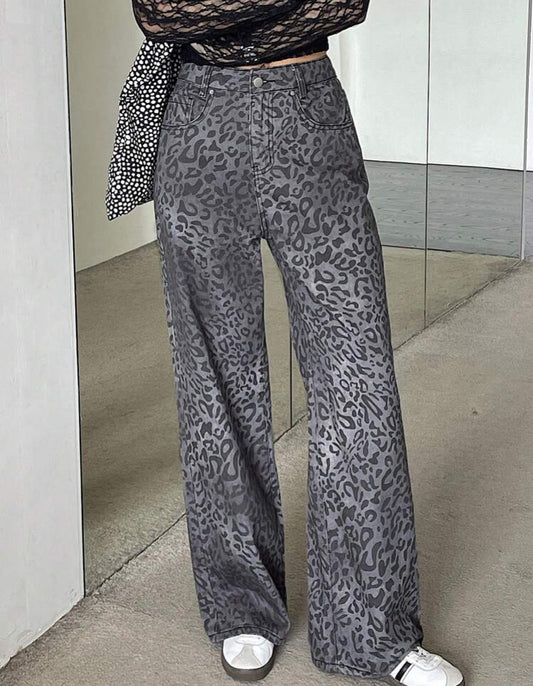 Pant Print gris