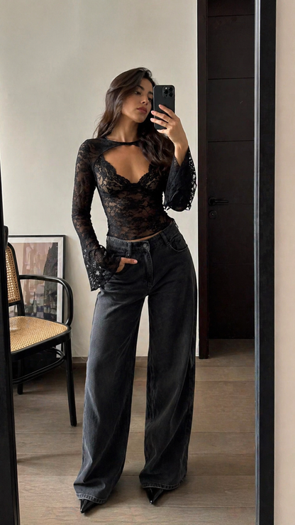 Blusa encaje