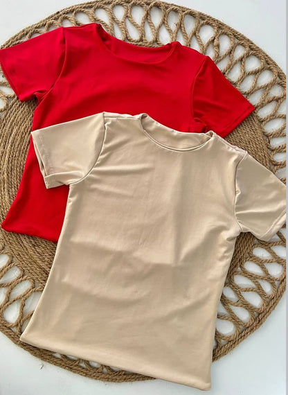 Blusa básica licrada