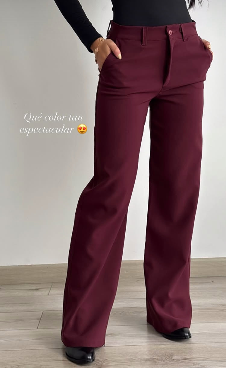Pantalón Eloísa vinotinto