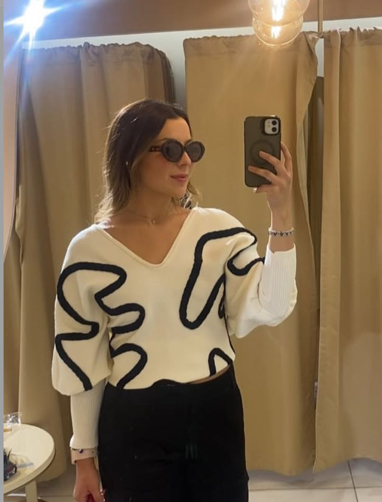 Suéter Abigail marfil