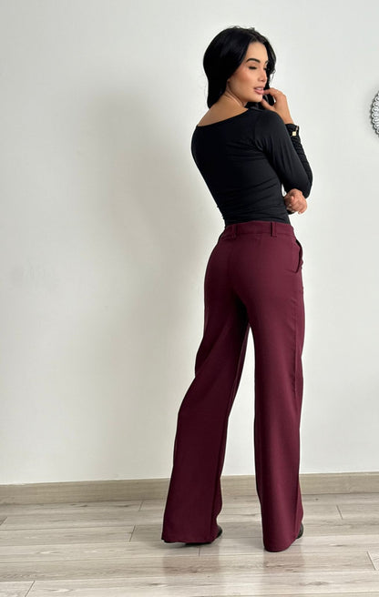 Pantalón Eloísa vinotinto