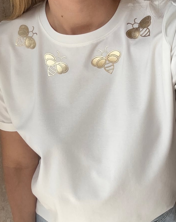 Camiseta abejitas  Metalizada