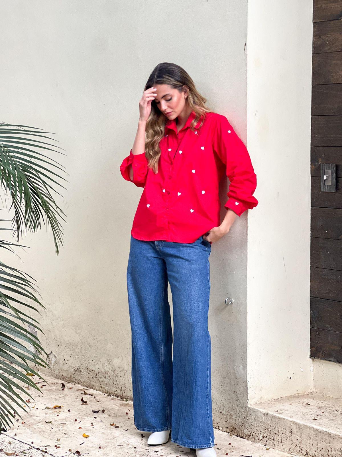 Camisa Love roja