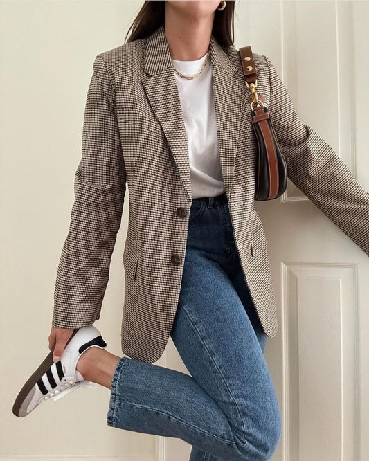 Blazer cuadros oversize  🤎