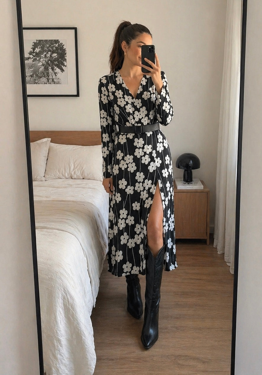 Vestido Any flores