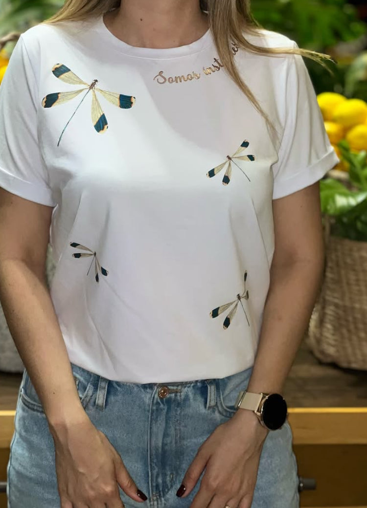 Camiseta libélulas