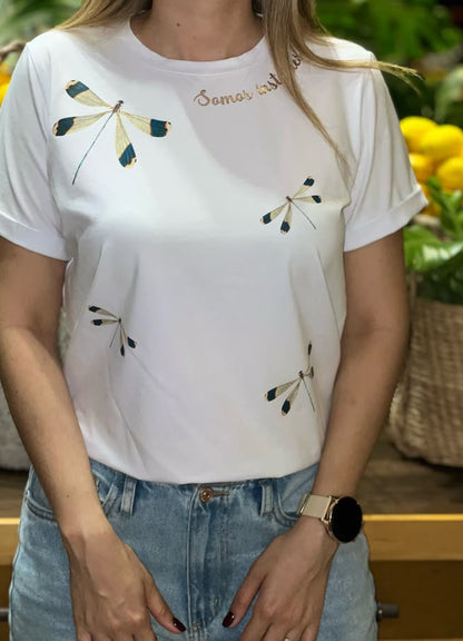 Camiseta libélulas