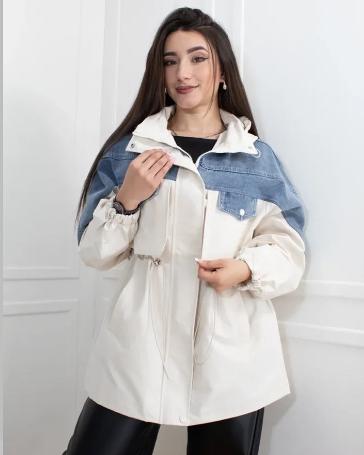 Parka Pakistán crema
