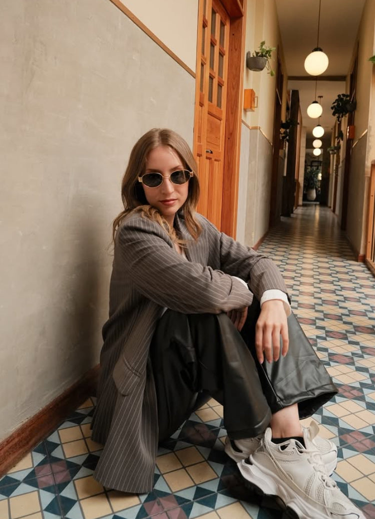 Blazer rayas oversize