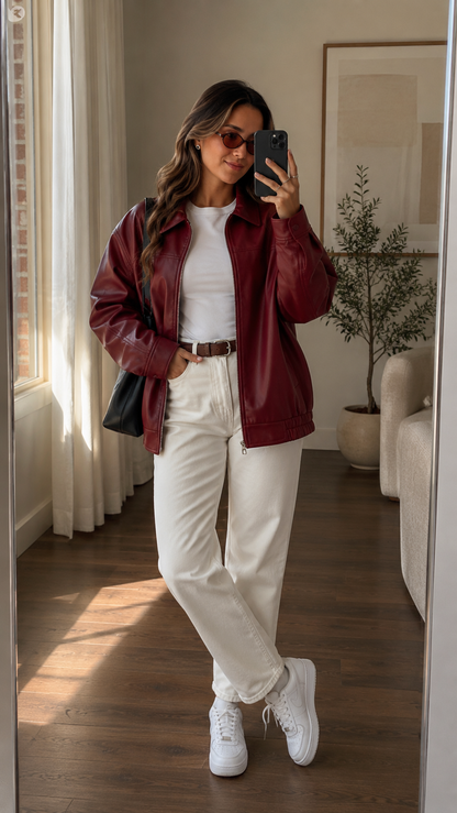 Chaqueta Iconic Vinotinto